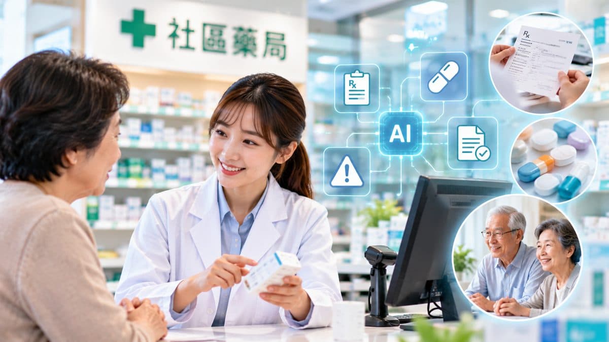 藥事AI助理協助藥師快速整理與核對用藥資訊